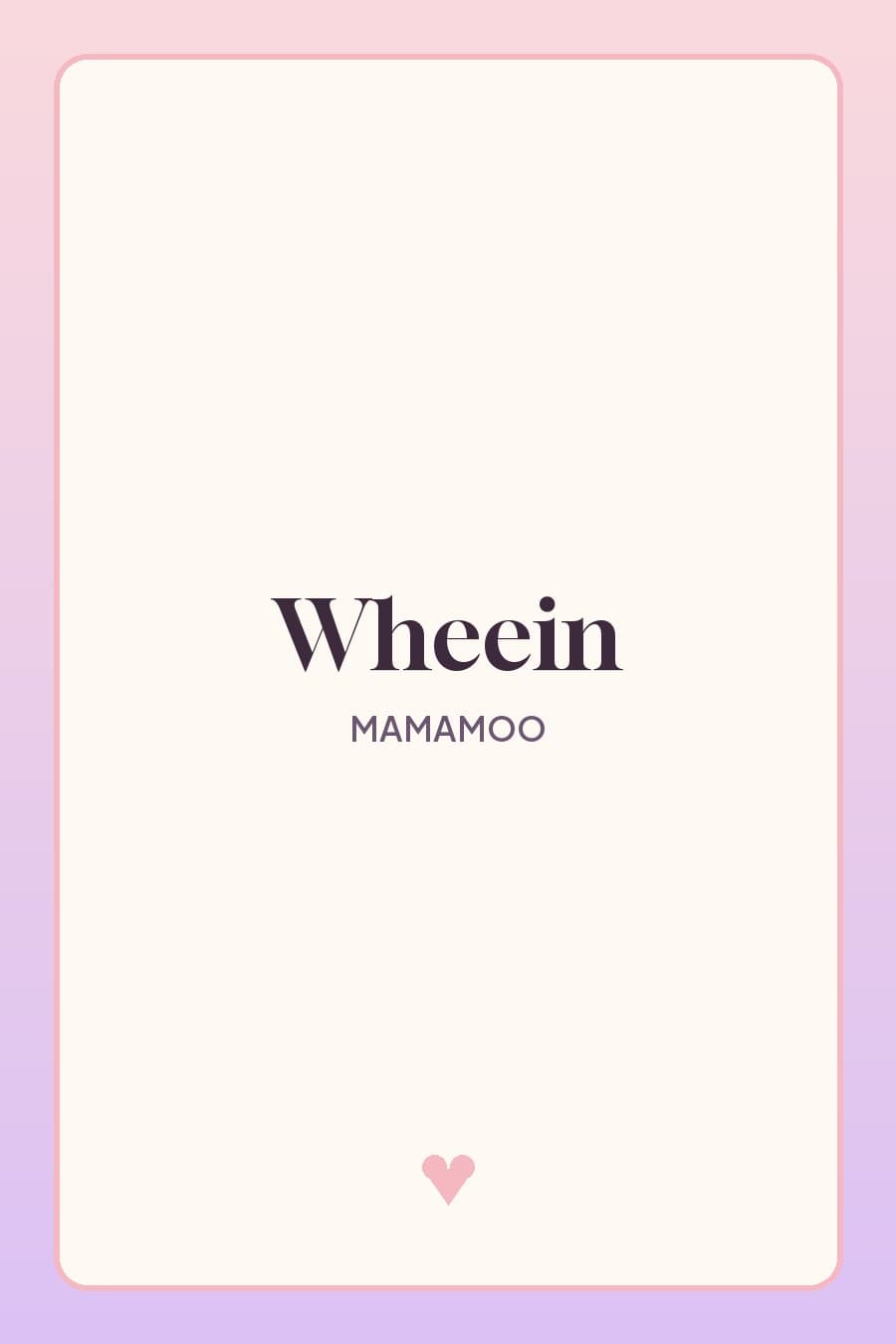 Wheein — reality in BLACK