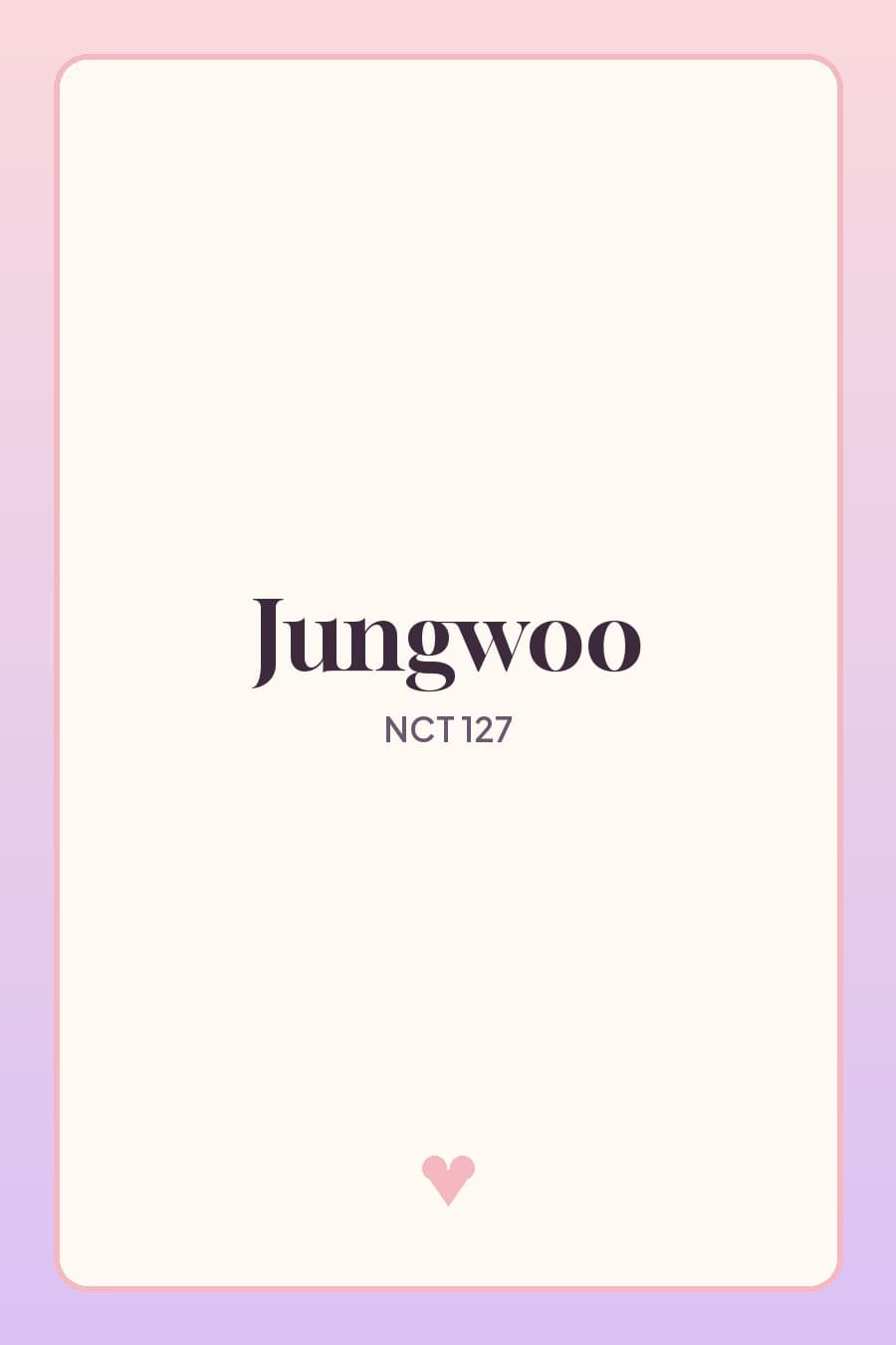 Jungwoo — Regular-Irregular